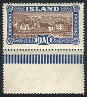 ICELAND: Yvert 116, Mint Never Hinged, With Bottom Sheet Margin, Excellent Quality, Catalog Value Euros 112.50 - Ongebruikt
