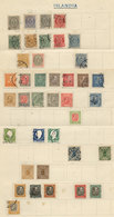 ICELAND: Old Collection On Album Pages, Including Many Valuable Examples, Mixed Quality (many With Defects, And Others O - Verzamelingen & Reeksen