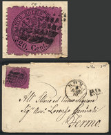 ITALY: Cover Sent From Roma To Fermo On 6/MAY/1870, Franked With Sc.23 Of Vatican States, VF Quality! - Altri & Non Classificati