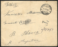 ITALY: Cover (with Original Content Included) Sent STAMPLESS From MONTELEPRE To Argentina On 26/SE/1931, With Several Du - Sonstige & Ohne Zuordnung