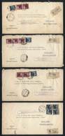 ITALY: 4 DIPLOMATIC Covers Sent By Registered Mail To Argentina In 1946, Very Interesting! - Autres & Non Classés