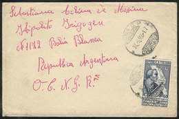 ITALY: Cover Sent From Enna To Argentina On 24/SE/1955, Franked With 60L. (Sassone 750 ALONE), Very Fine! - Sonstige & Ohne Zuordnung