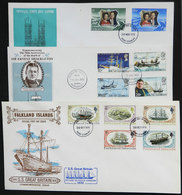 FALKLAND ISLANDS/MALVINAS: 3 Nice FDC Covers Used In 1970s - Falklandinseln