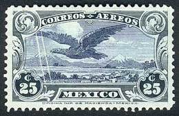 MEXICO: Sc.C4, In Green And Blue Instead Of Dark Green And Brown, Also With Two Interesting Paper Folds. Small Thin On R - Mexico