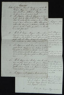 PERU: VERY RARE DOCUMENTS: 2 Documents Or Drafts Of Documents Of The Year 1871 Between The Nacional Telegraph Company (o - Perù