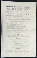 PERU: "Brochure Of 1870 Promoting The Purchase Of Shares Of The Telegraph Co. ""Compañía Telegráfica Anónima Panamá Y So - Pérou