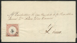 PERU: Entire Letter Sent From Arequipa To Lima On 22/NO/1865 To Pedro Diez Canceco (President Of The Republic), Franked  - Peru