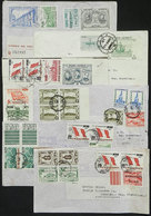 PERU: 20 Covers Sent To Argentina (almost All Of The 1950s), Most Airmail And Many Registered. With Some Nice Postages,  - Peru