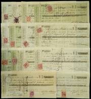 PERU: Circa 1880, 36 Rare Revenue Stamps For Promissory Notes, VF Quality! - Peru