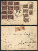 RUSSIA: Registered Cover Sent From Moscow To Germany On 10/AP/1923 With Very Nice Postage Applied On Back! - Briefe U. Dokumente