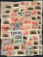 SYRIA: Lot Of Large Number Of Used Stamps On Fragments, Perfect Lot To Look For Rare Postmarks, VF Quality! - Syrië