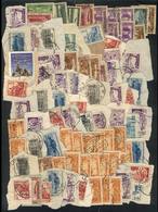 SYRIA: Lot Of Large Number Of Used Stamps On Fragments, Perfect Lot To Look For Rare Postmarks, VF Quality! - Syrie