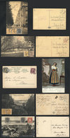SWEDEN: 5 Postcards Sent To Argentina Between 1918 And 1931, Interesting Postages And Postal Marks! - Covers & Documents