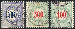 SWITZERLAND: 3 Old Postage Due Stamps Of High Face Value, Minor Defects, High Catalog Value, Good Opportunity! - Andere & Zonder Classificatie