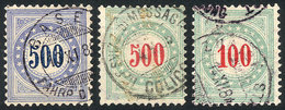 SWITZERLAND: 3 Old Postage Due Stamps Of High Face Value, Minor Defects, High Catalog Value, Good Opportunity! - Otros & Sin Clasificación