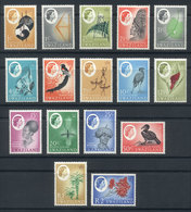 SWAZILAND: Sc.92/107, 1962 Animals, Flowers, Etc., Complete Set Of 16 Values, Mint Very Lightly Hinged, VF Quality, Cata - Swaziland (...-1967)