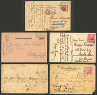 WORLDWIDE: Lot Of Postcards, Etc., Most Of Italy, Many Sent To Argentina, There Are Nice Views, Almost All With Defects, - Andere & Zonder Classificatie