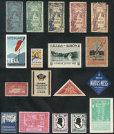 WORLDWIDE: 18 Old Cinderellas Of Various Topics, Excellent And Colorful Designs, VERY THEMATIC, General Quality Is Fine  - Vignetten (Erinnophilie)