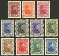 URUGUAY: Sc.375/385, 1929/33 Artigas, Cmpl. Set Of 11 Values, Mint Very Lightly Hinged (many Are MNH), Excellent Quality - Uruguay