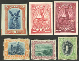 URUGUAY: PROOFS: Interesting Small Lot Of Old Trial Color Proofs, Very Fine General Quality! - Uruguay