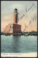 URUGUAY: Montevideo: Punta Carretas Lighthouse, Editor Papelera Galli, Used In 1907, VF! - Uruguay