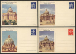 VATICAN: 4 Postal Cards With Different Illustrations Of Churches, Excellent Quality! - Other & Unclassified