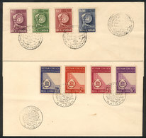 VIETNAM: 2 FDC Covers Of The Year 1958, Very Fine Quality! - Vietnam