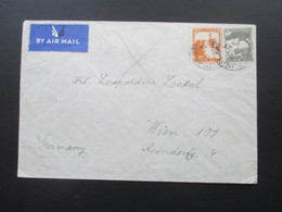 Palästina Palestine 1939 Air Mail / Luftpost Nach Österreich Jerusalem - Wien - Palästina