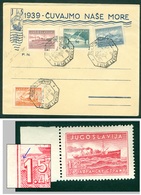 Yugoslavia 1939 FDC Split Save Our Sea ERROR One Stamp With Mark 'S' (Seizinger - Engraver Of Stamp) - Lettres & Documents