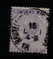 Belgium 1883 Fifty Cents Violet Fine Used - 1883 Léopold II