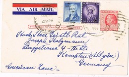30029. Entero Postal Aereo CHICAGO (Illinois) 1956. Post Card Franklin - 1941-60