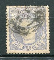 1870 - Yv. N° 107  (o)  50m  Outremer   Cote  0,5 Euro  BE   2 Scans - Gebruikt