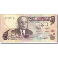 Billet, Tunisie, 5 Dinars, 1973, 1973, KM:71, TB+ - Tusesië