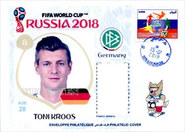 ARGHELIA - Philatelic Cover Toni Kroos Germany FIFA Football World Cup Russia 2018 Fußball Футбол Россия 2018 - 2018 – Russia