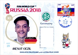 ARGHELIA - Philatelic Cover Mesut Oezil Germany FIFA Football World Cup Russia 2018 Fußball Футбол Россия 2018 - 2018 – Rusland