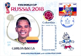 ARGHELIA - Philatelic Cover Bacca Colombia FIFA Football World Cup Russia 2018 Fußball Футбол Россия 2018 - 2018 – Russie