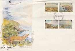 Man 1986 - FDC Europa - Nature National Trust - 1986