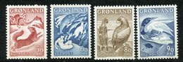 Groenland, Yvert 30&56/58, Scott 42/45, MNH - Ongebruikt
