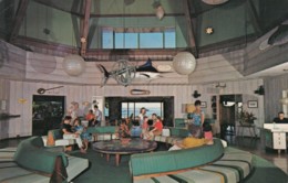 Kailua Kona Hawaii, Kona Inn Hotel Lobby Interior View, C1970s Vintage Postcard - Big Island Of Hawaii