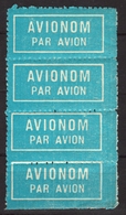 AIR MAIL Par Avion Vignette Label YUGOSLAVIA 1960  - Not Used - AVIONOM - Aéreo