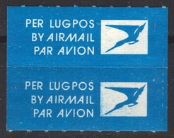 AIR MAIL Par Avion Vignette Label South Africa RSA Not Used - Per Lugpos - Aéreo