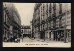 DE1646 FRANCE  PARIS RUE CRAMME BUSY STREET SCENE  POSTCARD - Other & Unclassified