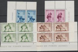 TURKEY - 1949 Sport - Wrestling Championships In Corner Blocks Of Four. Scott 986-989. MNH ** - Unused Stamps