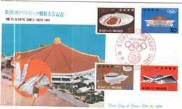 ENVELOPPE.JEUX OLYMPIQUE TOKIO 1964 - Storia Postale