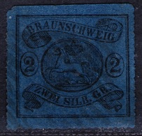 4 Blankenburg A. H. Auf 2 Sgr. Dunkelblau - Braunschweig Nr. 15 A - Pracht - Tiefst Geprüft BPP - Brunswick