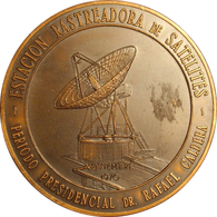 VENEZUELA. MEDALLA ESTACIÓN RASTREADORA DE SATÉLITES. 1.970. BRONCE - Professionnels / De Société