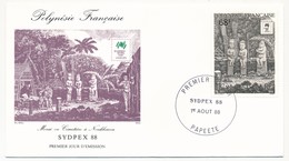 POLYNESIE FRANCAISE - FDC - Exposition SYDPEX 88  - 1er Août 1988 - Papeete - FDC