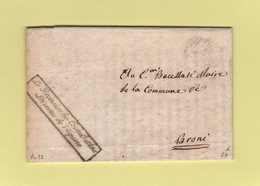 Voguere - Le Receveur Des Contributions Directes De Voguere - Courrier Imprime De L An 12 - Departement Conquis - 1792-1815: Veroverde Departementen