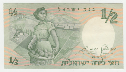 ISRAEL 1/2 LIRA 1958 UNC NEUF Pick 29 - Israël