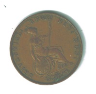 RB 1226 -  GB Victoria Coin - 1858 Half Penny 1/2d - Autres & Non Classés